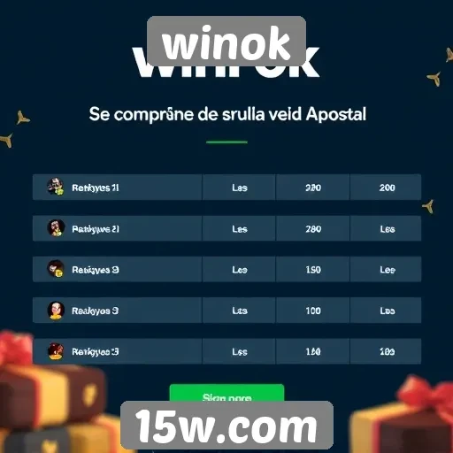 Comparativo entre ofertas de bônus no Winok